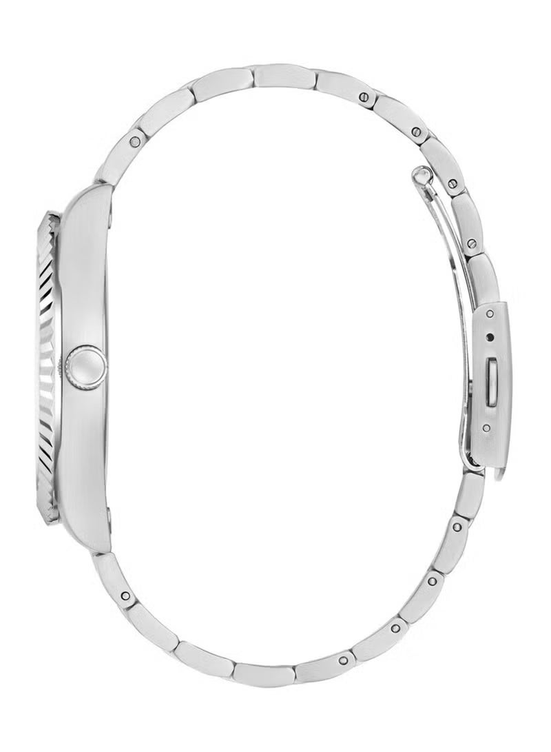 GUESS Men's Green Dial Silver Tone Case Quartz Watch GW0265G10 - 42mm - Image 4